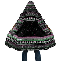Christmas Dachshund Angel Dog Cloak Pink Green Tree Feather Pattern Design - Wonder Print Shop