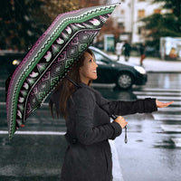 Christmas Dachshund Angel Dog Umbrella Pink Green Tree Feather Pattern Design - Wonder Print Shop