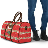 Funny Dachshund Dog Light Up Christmas Travel Bag Snowy Village Red Holiday Design - Wonder Print Shop