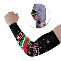 Funny Christmas Cows in Red Truck Arm Sleeves Dear Santa Just Bring Cows Quote on Snowflake - Wonder Print Shop