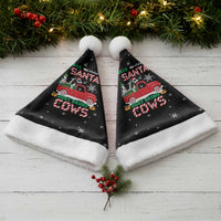 Funny Christmas Cows in Red Truck Christmas Santa Hat Dear Santa Just Bring Cows Quote on Snowflake - Wonder Print Shop