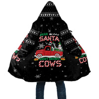 Funny Christmas Cows in Red Truck Cloak Dear Santa Just Bring Cows Quote on Snowflake - Wonder Print Shop