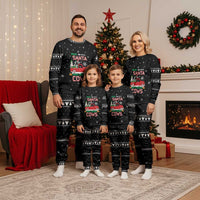 Funny Christmas Cows in Red Truck Christmas Pajama Set Dear Santa Just Bring Cows Quote on Snowflake - Wonder Print Shop