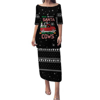 Funny Christmas Cows in Red Truck Puletasi Dear Santa Just Bring Cows Quote on Snowflake - Wonder Print Shop