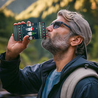 Funny Christmas Dental Squad Tooth Characters 4 in 1 Can Cooler Tumbler Snowflake Pattern Design - Wonder Print Shop