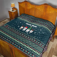 Funny Christmas Dental Squad Tooth Characters Quilt Snowflake Pattern Design - Wonder Print Shop