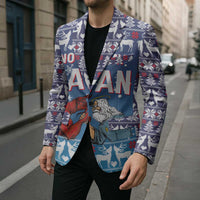 Jesus Not To Day Satan Christmas Blazer Funny Xmas Holiday Patterns - Wonder Print Shop