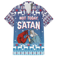 Jesus Not To Day Satan Christmas Hawaiian Shirt Funny Xmas Holiday Patterns - Wonder Print Shop