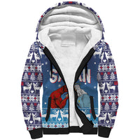 Jesus Not To Day Satan Christmas Sherpa Hoodie Funny Xmas Holiday Patterns - Wonder Print Shop