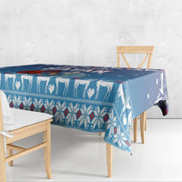 Jesus Not To Day Satan Christmas Tablecloth Funny Xmas Holiday Patterns - Wonder Print Shop