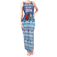 Jesus Not To Day Satan Christmas Tank Maxi Dress Funny Xmas Holiday Patterns - Wonder Print Shop