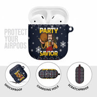 Jesus Party Savior Christmas AirPods Case Funny Xmas Holiday Patterns - Wonder Print Shop