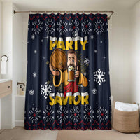 Jesus Party Savior Christmas Bathroom Set Funny Xmas Holiday Patterns - Wonder Print Shop