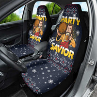 Jesus Party Savior Christmas Car Seat Cover Funny Xmas Holiday Patterns - Wonder Print Shop