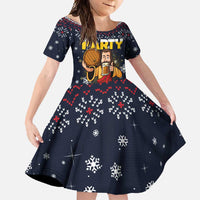 Jesus Party Savior Christmas Family Matching Off Shoulder Maxi Dress and Hawaiian Shirt Funny Xmas Holiday Patterns - Wonder Print Shop