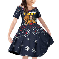 Jesus Party Savior Christmas Family Matching Off Shoulder Short Dress and Hawaiian Shirt Funny Xmas Holiday Patterns - Wonder Print Shop
