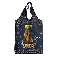 Jesus Party Savior Christmas Grocery Bag Funny Xmas Holiday Patterns - Wonder Print Shop