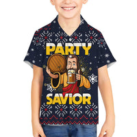 Jesus Party Savior Christmas Hawaiian Shirt Funny Xmas Holiday Patterns - Wonder Print Shop