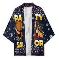 Jesus Party Savior Christmas Kimono Funny Xmas Holiday Patterns - Wonder Print Shop