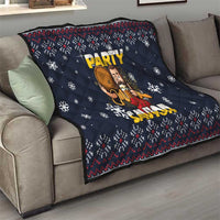 Jesus Party Savior Christmas Quilt Funny Xmas Holiday Patterns - Wonder Print Shop