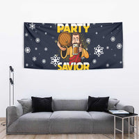 Jesus Party Savior Christmas Tapestry Funny Xmas Holiday Patterns - Wonder Print Shop