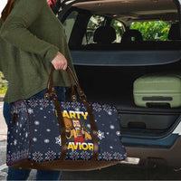 Jesus Party Savior Christmas Travel Bag Funny Xmas Holiday Patterns - Wonder Print Shop