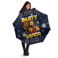 Jesus Party Savior Christmas Umbrella Funny Xmas Holiday Patterns - Wonder Print Shop