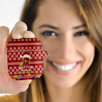Just A Girl Who Loves Christmas And Chickens Christmas AirPods Case Funny Xmas Holiday Patterns - Wonder Print Shop