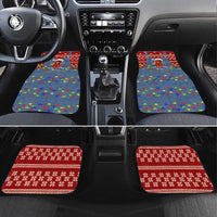 Just A Girl Who Loves Christmas And Chickens Christmas Car Mats Funny Xmas Holiday Patterns - Wonder Print Shop