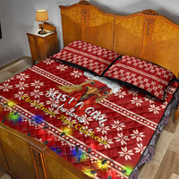 Just A Girl Who Loves Christmas And Chickens Christmas Quilt Bed Set Funny Xmas Holiday Patterns - Wonder Print Shop