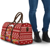 Just A Girl Who Loves Christmas And Chickens Christmas Travel Bag Funny Xmas Holiday Patterns - Wonder Print Shop