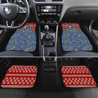 Just A Girl Who Loves Christmas And Cows Christmas Car Mats Funny Xmas Holiday Patterns - Wonder Print Shop