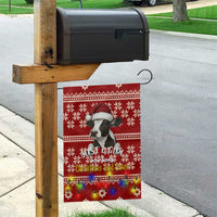 Just A Girl Who Loves Christmas And Cows Christmas Garden Flag Funny Xmas Holiday Patterns - Wonder Print Shop