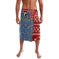Just A Girl Who Loves Christmas And Cows Christmas Lavalava Funny Xmas Holiday Patterns - Wonder Print Shop