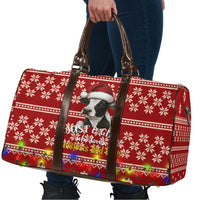 Just A Girl Who Loves Christmas And Cows Christmas Travel Bag Funny Xmas Holiday Patterns - Wonder Print Shop