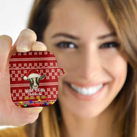 Just A Girl Who Loves Christmas And Goats Ugly Christma AirPods Case Funny Xmas Holiday Patterns - Wonder Print Shop