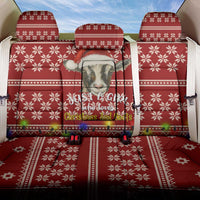 Just A Girl Who Loves Christmas And Goats Ugly Christma Back Car Seat Cover Funny Xmas Holiday Patterns - Wonder Print Shop
