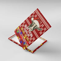 Just A Girl Who Loves Christmas And Goats Ugly Christma Canvas Wall Art Funny Xmas Holiday Patterns - Wonder Print Shop