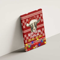 Just A Girl Who Loves Christmas And Goats Ugly Christma Canvas Wall Art Funny Xmas Holiday Patterns - Wonder Print Shop