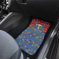 Just A Girl Who Loves Christmas And Goats Ugly Christma Car Mats Funny Xmas Holiday Patterns - Wonder Print Shop