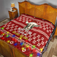Just A Girl Who Loves Christmas And Goats Ugly Christma Quilt Funny Xmas Holiday Patterns - Wonder Print Shop