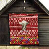 Just A Girl Who Loves Christmas And Goats Ugly Christma Quilt Funny Xmas Holiday Patterns - Wonder Print Shop