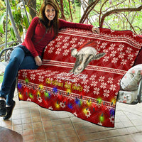 Just A Girl Who Loves Christmas And Goats Ugly Christma Quilt Funny Xmas Holiday Patterns - Wonder Print Shop