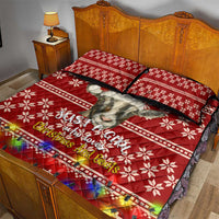 Just A Girl Who Loves Christmas And Goats Ugly Christma Quilt Bed Set Funny Xmas Holiday Patterns - Wonder Print Shop
