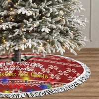 Just A Girl Who Loves Christmas And Goats Ugly Christma Tree Skirt Funny Xmas Holiday Patterns - Wonder Print Shop