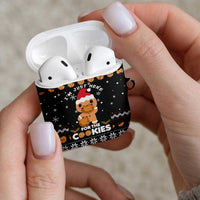 Just Here For The Cookies Christmas AirPods Case Funny Xmas Holiday Patterns - Wonder Print Shop
