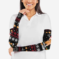 Just Here For The Cookies Christmas Arm Sleeves Funny Xmas Holiday Patterns - Wonder Print Shop