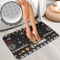 Just Here For The Cookies Christmas Bathroom Set Funny Xmas Holiday Patterns - Wonder Print Shop