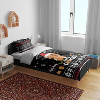 Just Here For The Cookies Christmas Bedding Set Funny Xmas Holiday Patterns - Wonder Print Shop