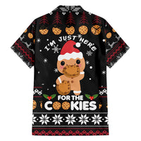Just Here For The Cookies Christmas Family Matching Long Sleeve Bodycon Dress and Hawaiian Shirt Funny Xmas Holiday Patterns - Wonder Print Shop